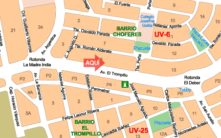 Mapa de ubicación de Virtual Santa Cruz